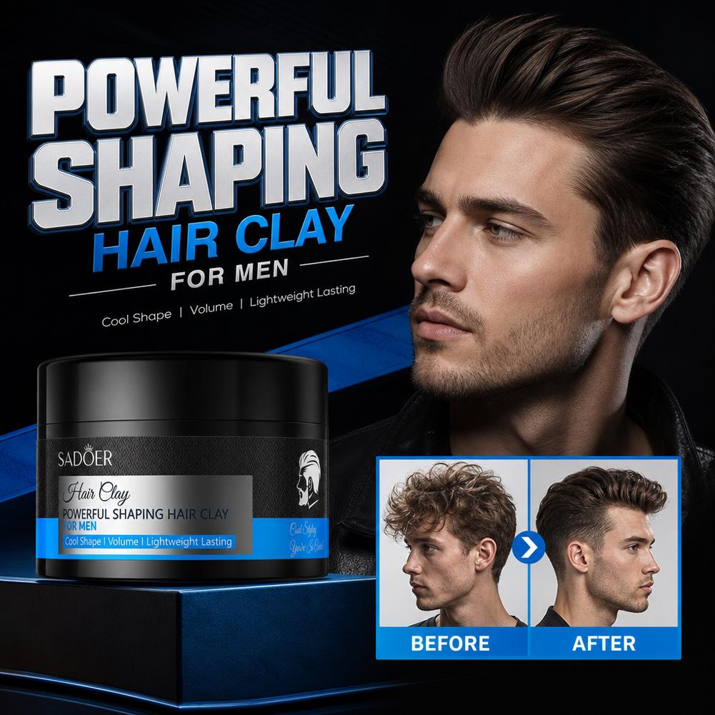 Men'S Grooming Cream - Mat Saç Şekillendirici Kil Güçlü Tutuş