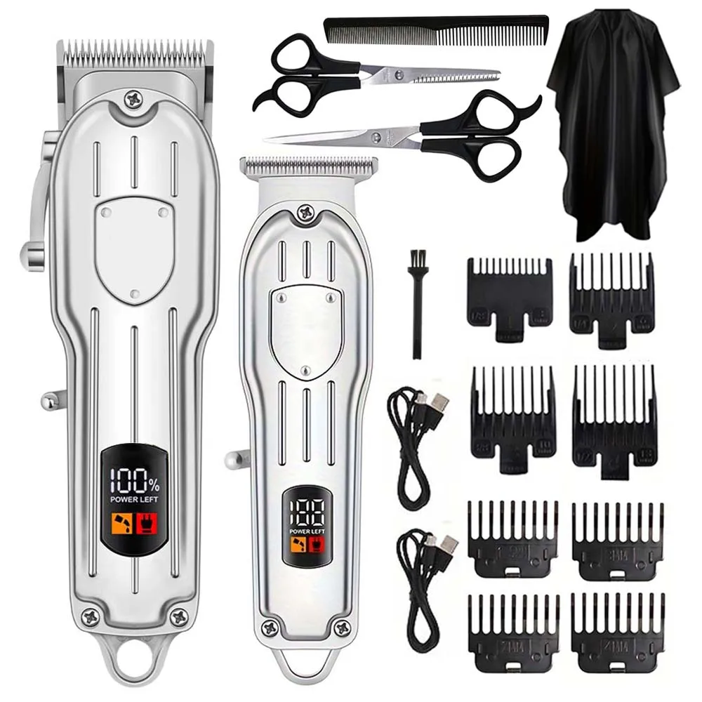 Men'S Grooming Scissors - Elektrikli Saç Kesme Makinesi Ekranlı Dijital