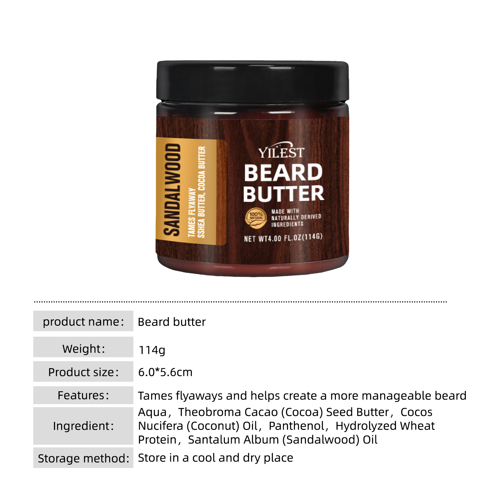 114g Sandal Ağacı Sakal Yağı E - Aftershave Balm Mens incelemesi ve fiyatı