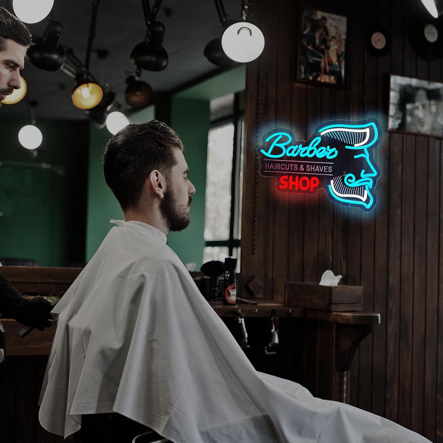 Berber Dükkanı Neon Tabelası,  - Men'S Grooming Barbershop incelemesi ve fiyatı