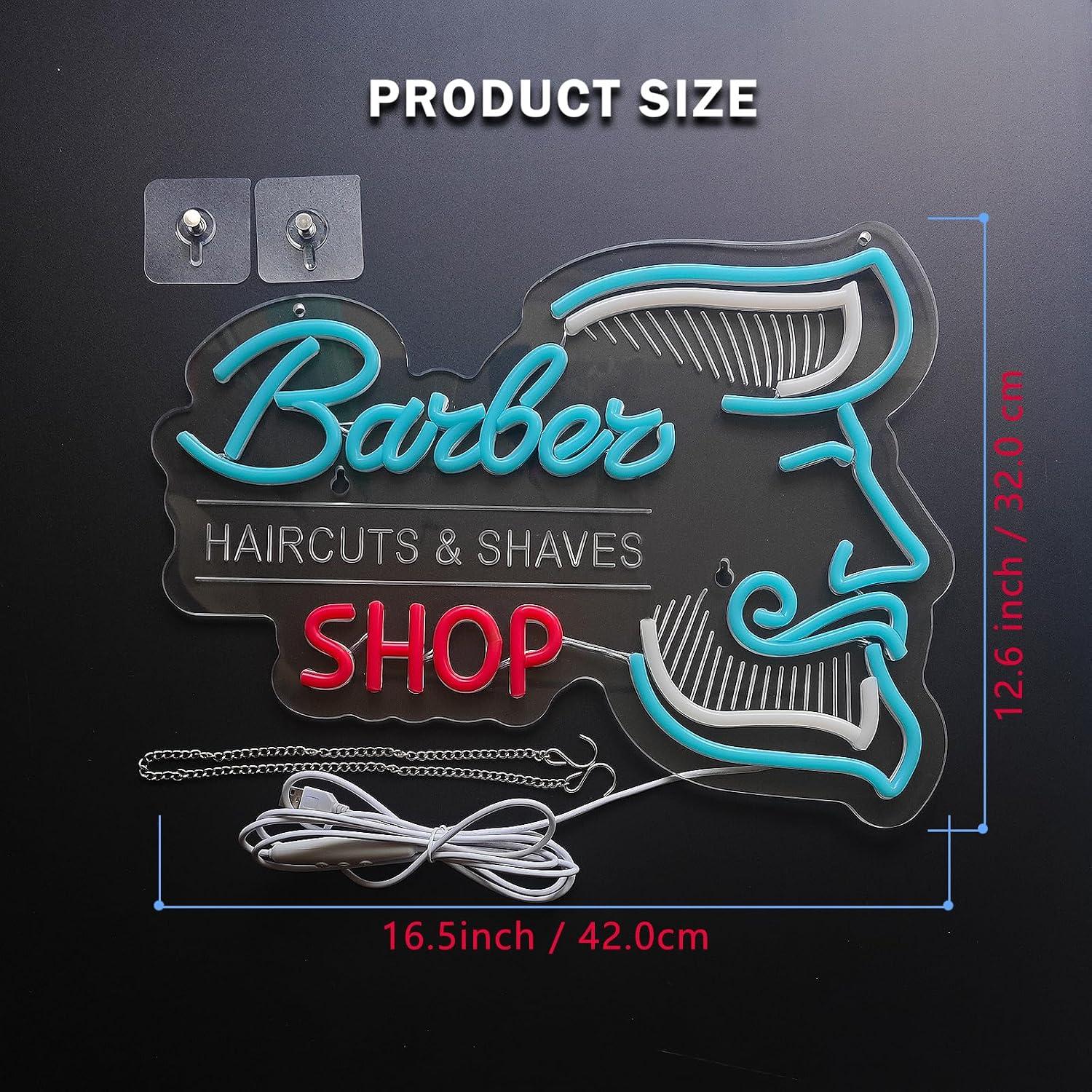 Berber Dükkanı Neon Tabelası,  - Men'S Grooming Barbershop incelemesi ve fiyatı